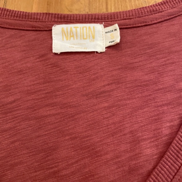 Nation LTD Emilia Tee in Rusted Rose | S - Picture 4 of 6